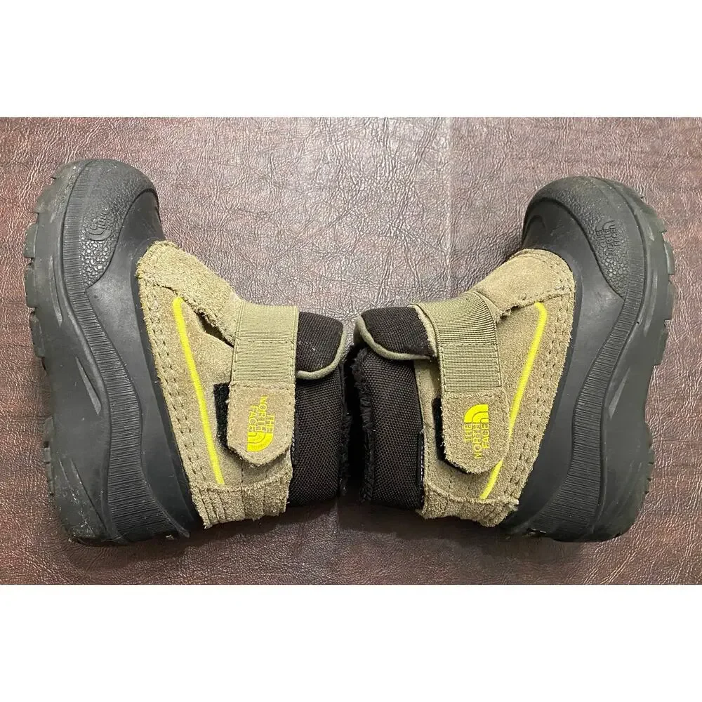 The North Face Heatseeker Toddler Winter Snow Boots Kids Size 8 Brown Waterproof